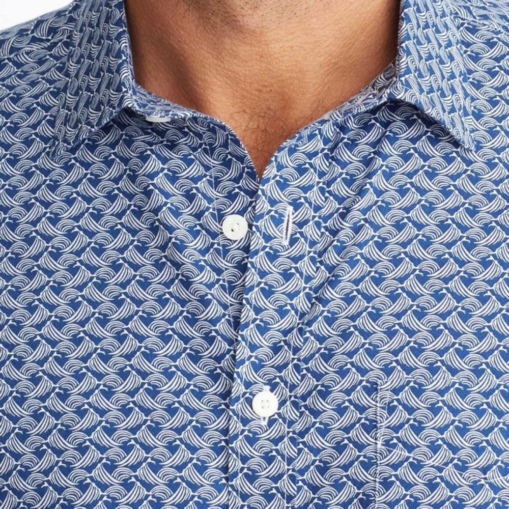 UNTUCKit 100% Cotton Short Sleeve Size Medium